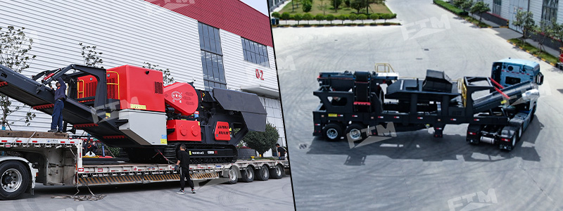 Tracked on trailer vs wheeled on road