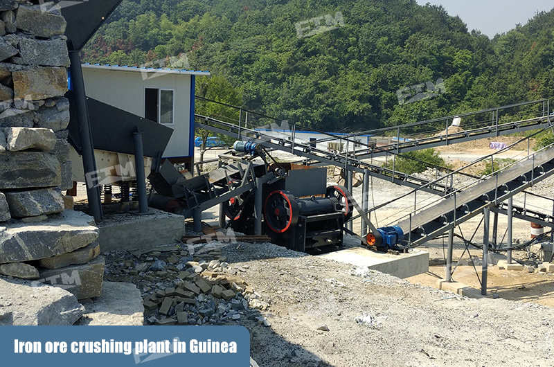 Iron ore crushing plant in Guinea