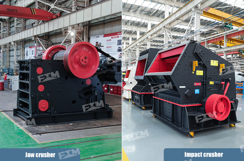 Jaw crusher & Impact crusher