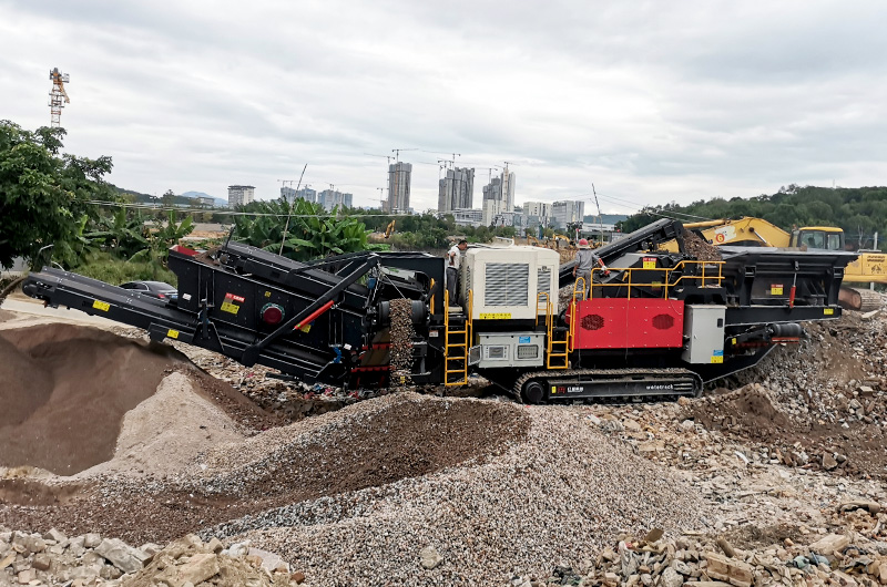 Trituradora de impacto para reciclar residuos de construcción