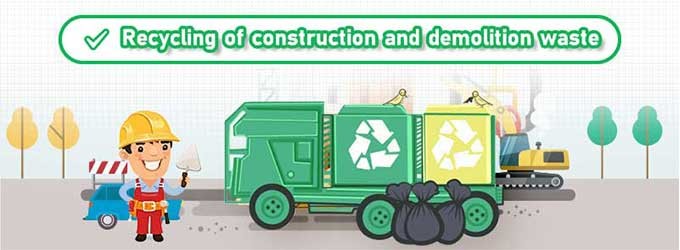 مخلفات البناء والهدم: مشاكل إدارة التخلص منها وحلول إعادة التدوير 
